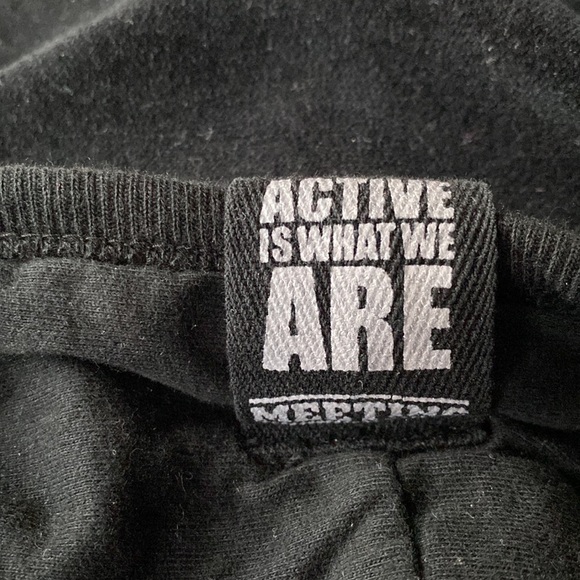 Meeting Full Zip Velour Black Logo Hoodie NeverUsed Made in Italy 🇮🇹 - Picture 9 of 11